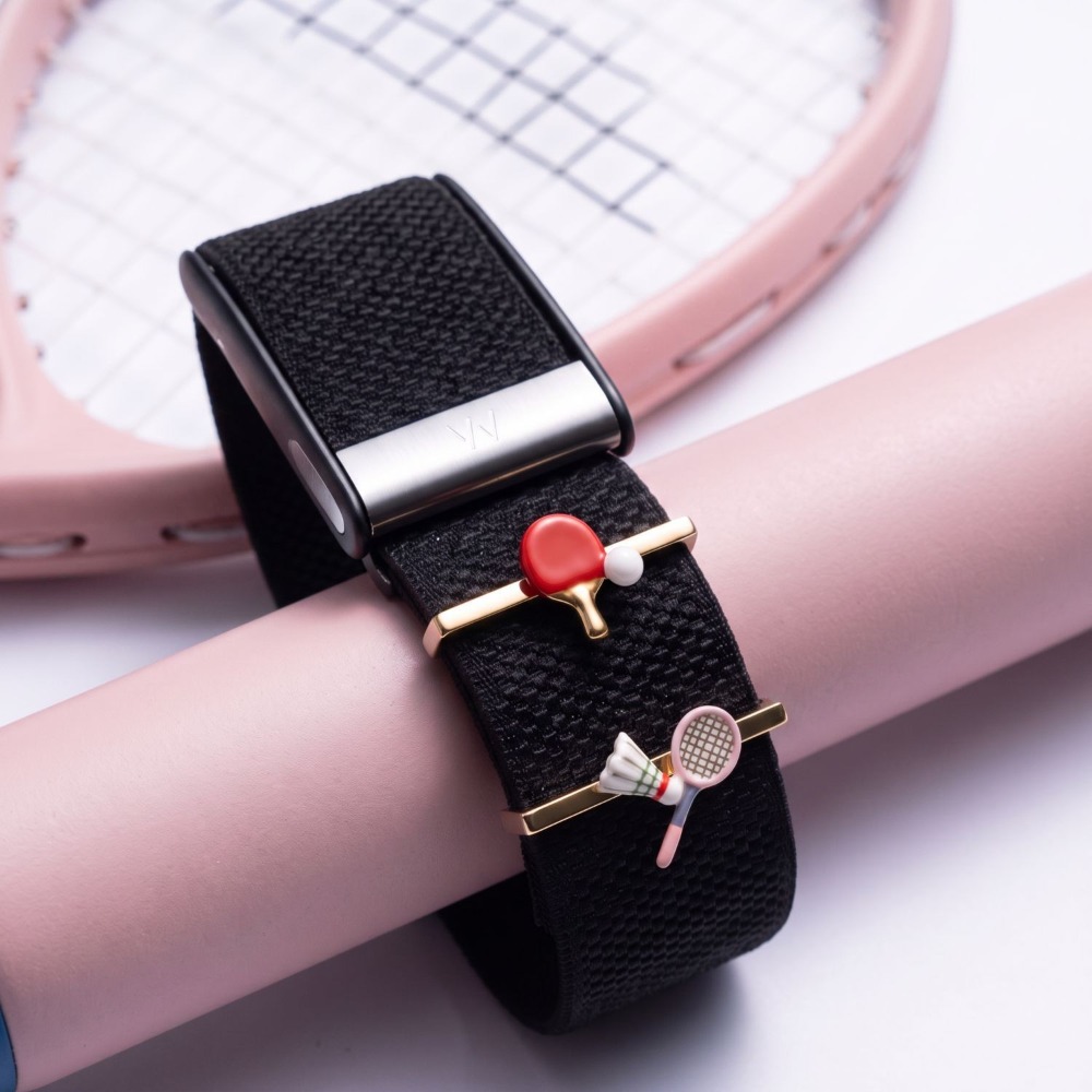 Badminton English - WHOOP Strap Charms Voetbal Badminton Surfplank