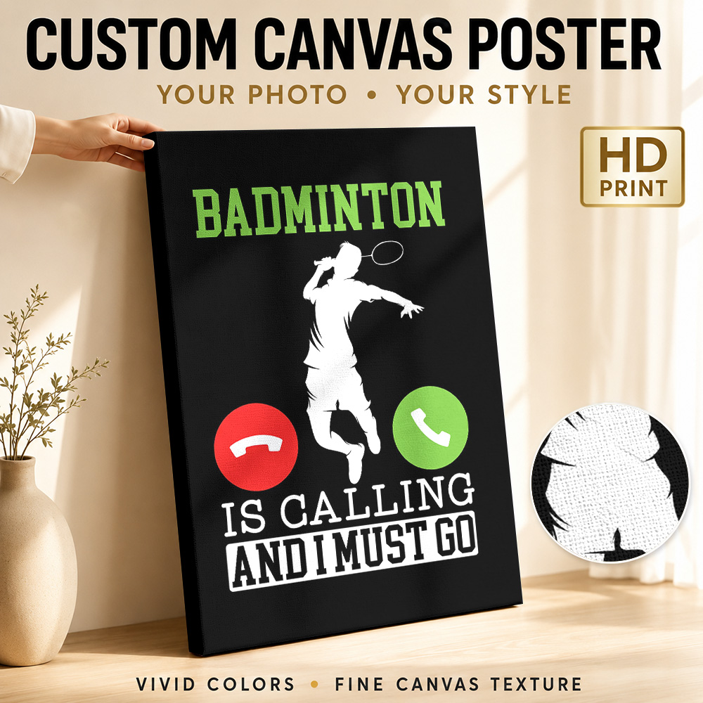 Badminton roept! Canvas print  - Badminton Is Calling recensie en prijs