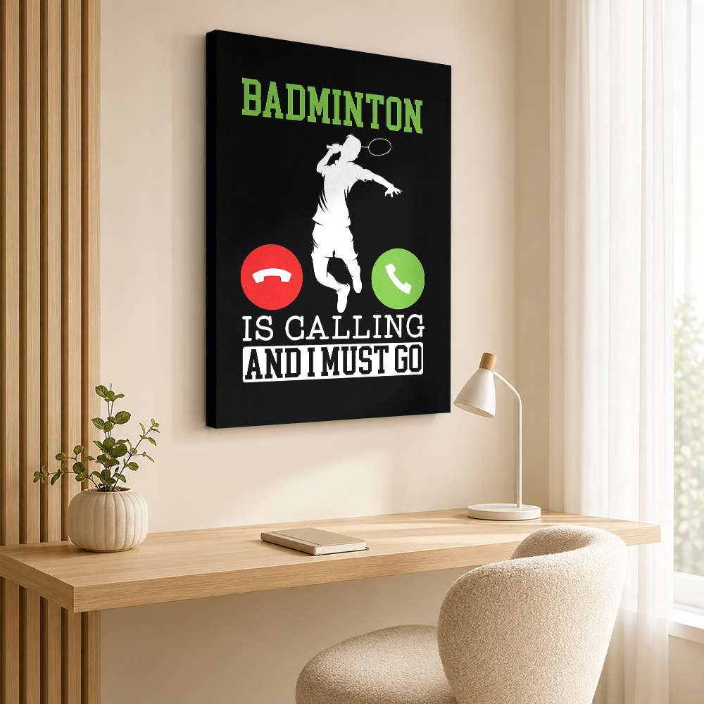 Badminton roept! Canvas print  - Badminton Is Calling recensie en prijs