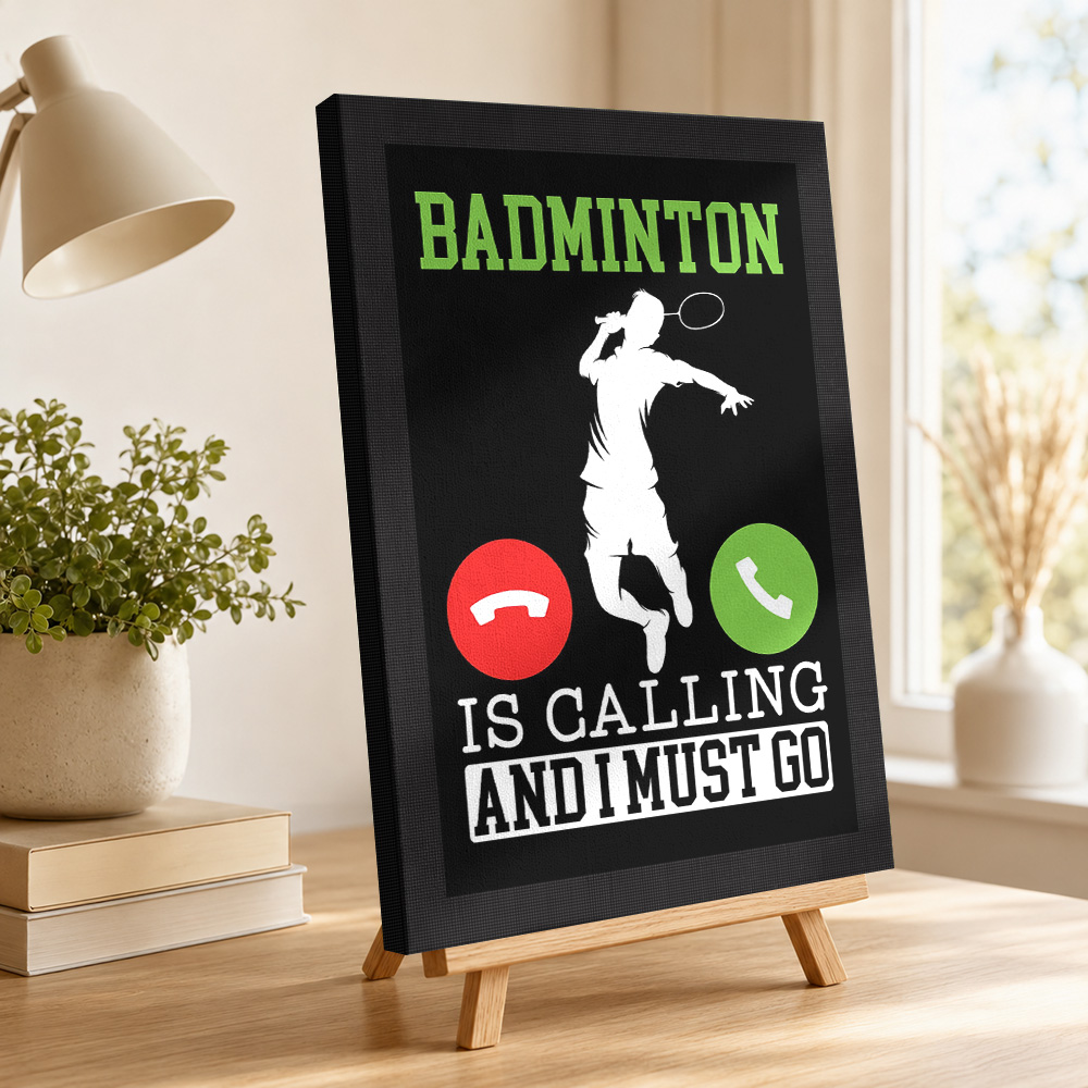 Badminton roept! Canvas print  - Badminton Is Calling recensie en prijs