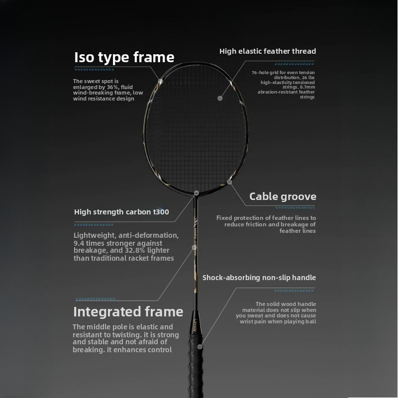 Badmintonracket Carbon Grafiet - Badminton Raket recensie en prijs