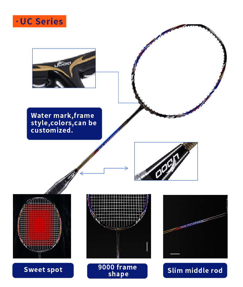 UC670 3U composiet grafiet bad - Badminton Racket recensie en prijs